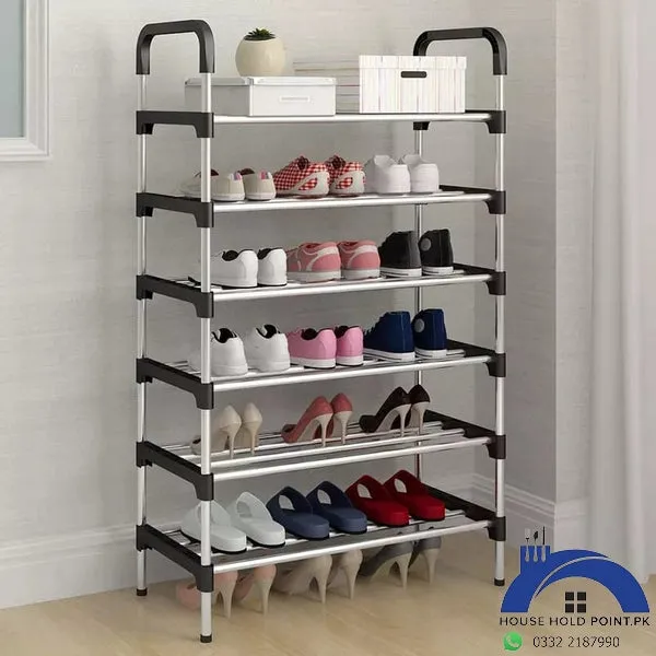 6 Layer Steel Shoe Rack