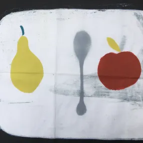 Apple   Pear   Spoon Tea Towel