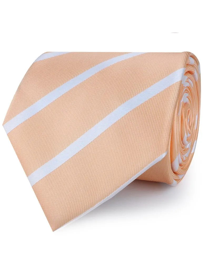 Apricot Striped Necktie