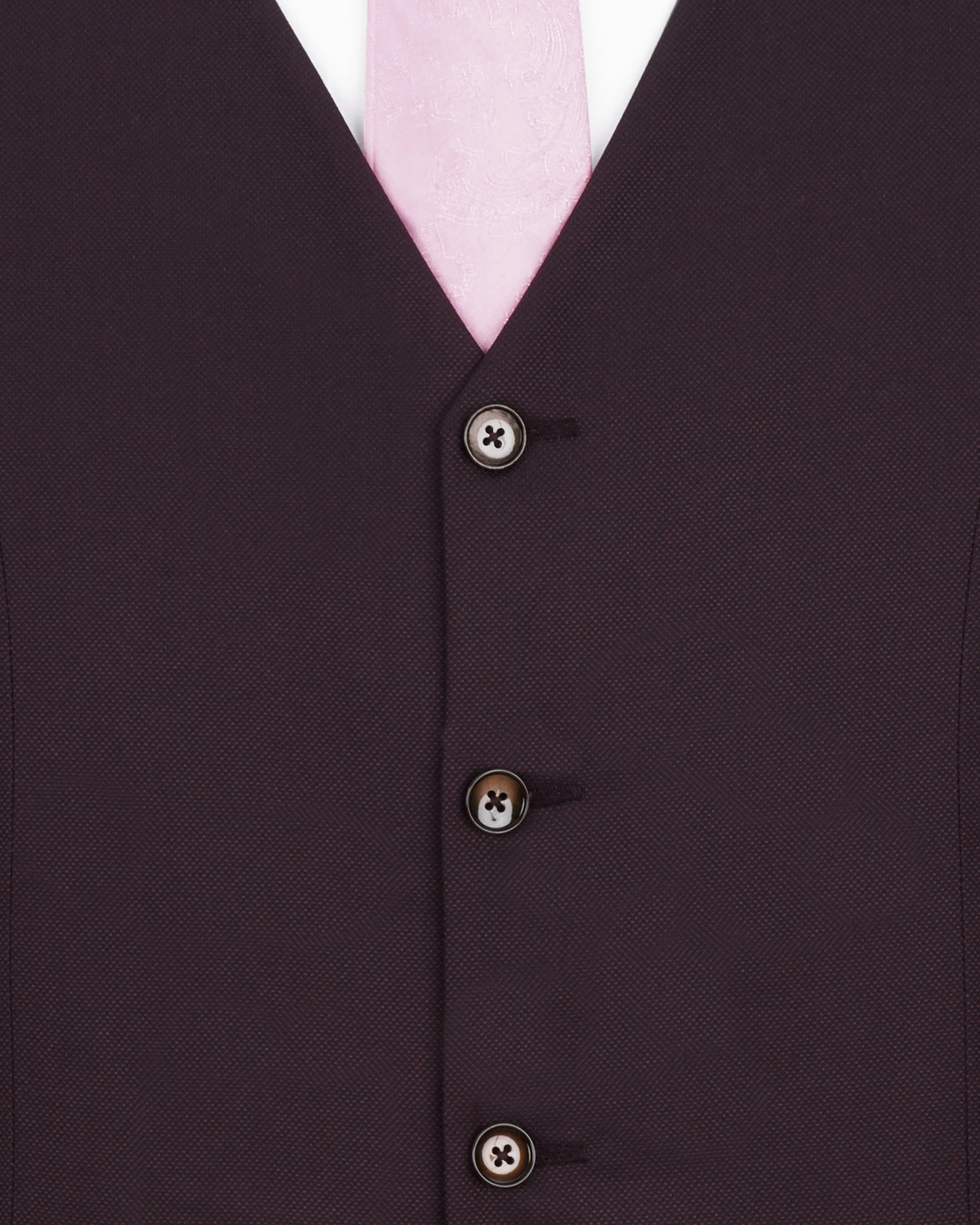 Aubergine Maroon Tuxedo Suit