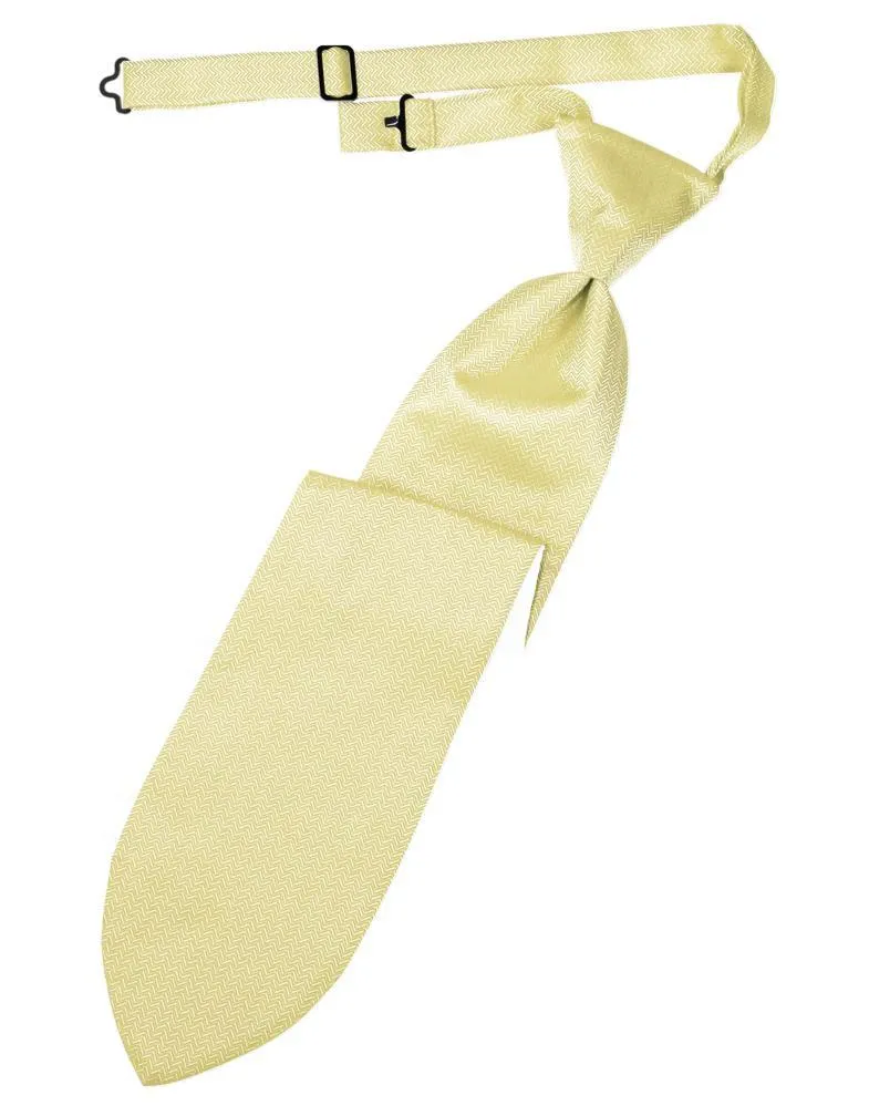 Banana Herringbone Necktie