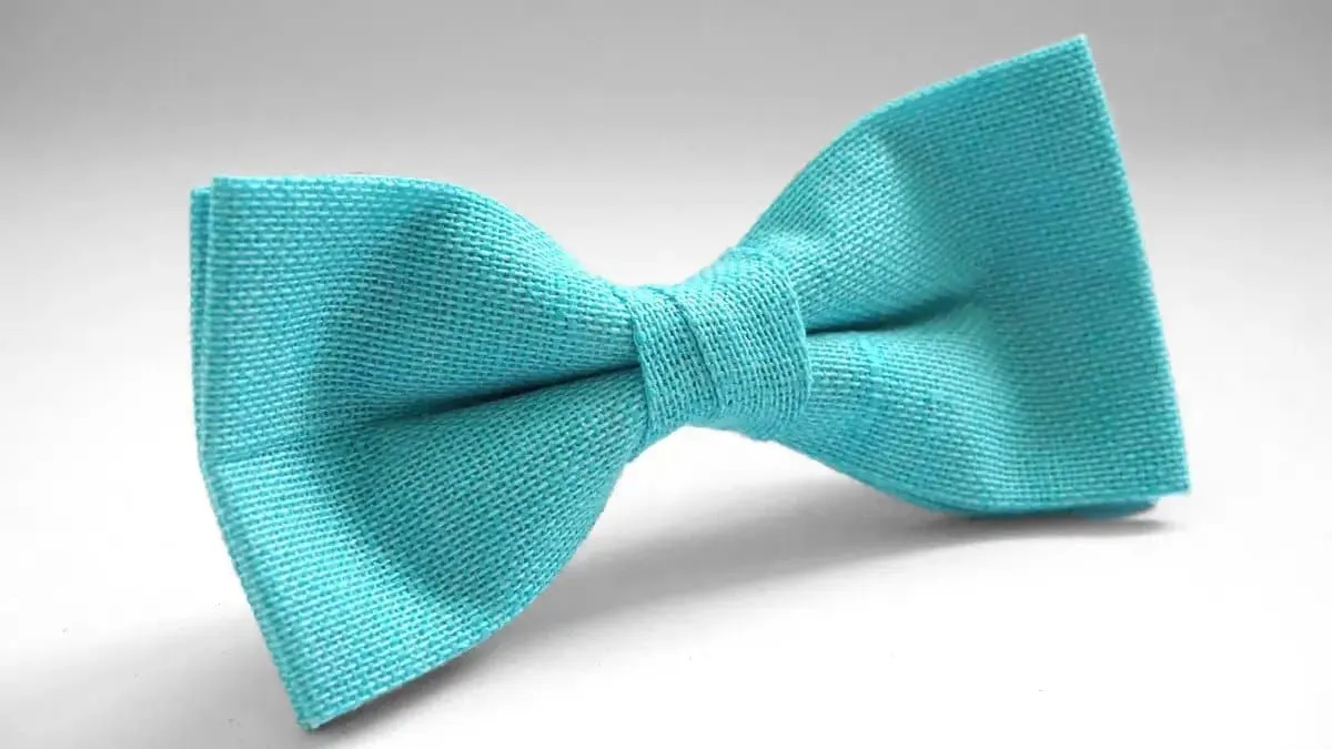 Blue Linen Necktie for Men