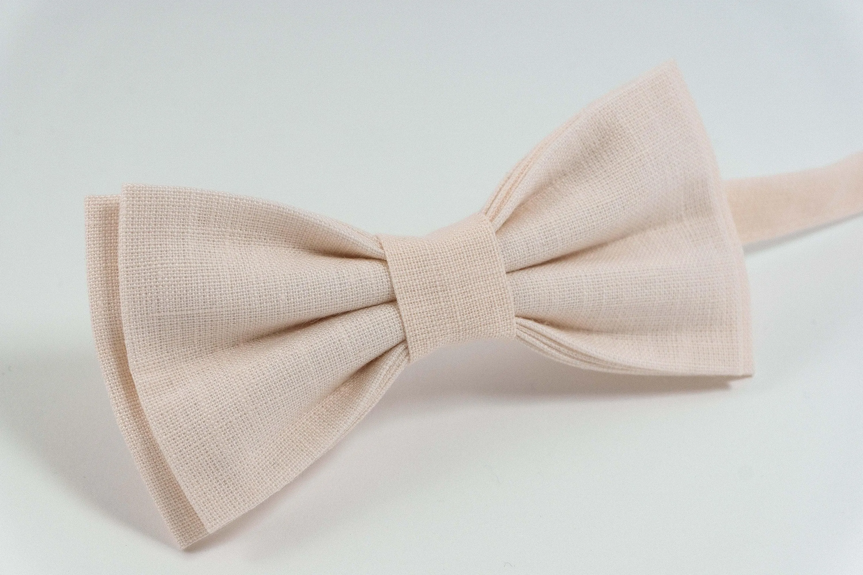 Blush peach Pre-Tied Toddler Bow Tie | Easy-Adjust, Gift-Ready