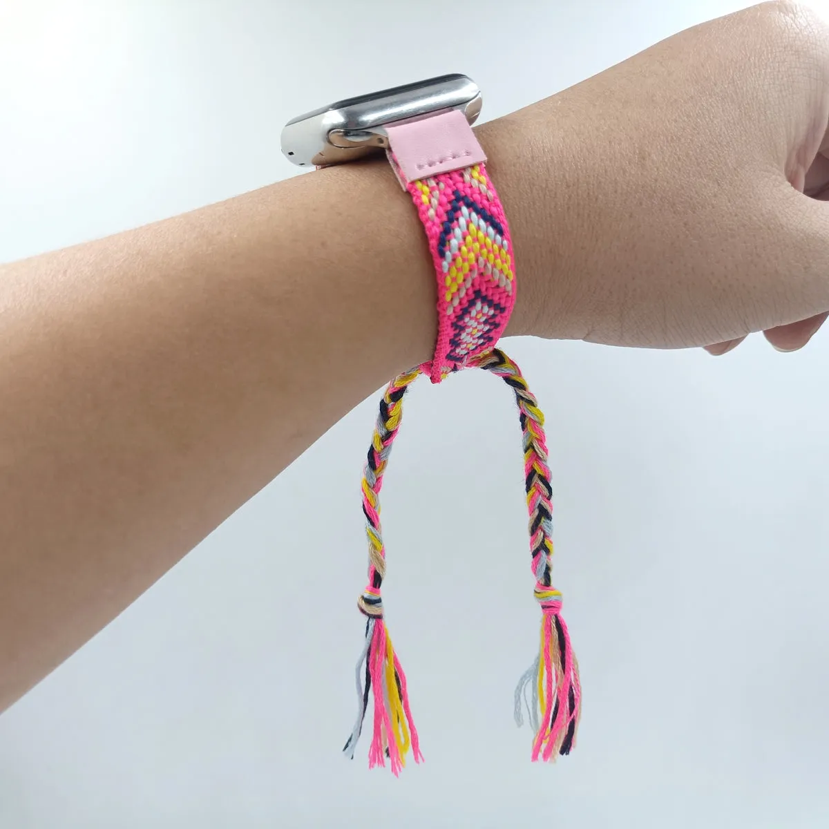 Boho Braided Friendship Bracelet Band For Apple Watch Multiple Colors Available