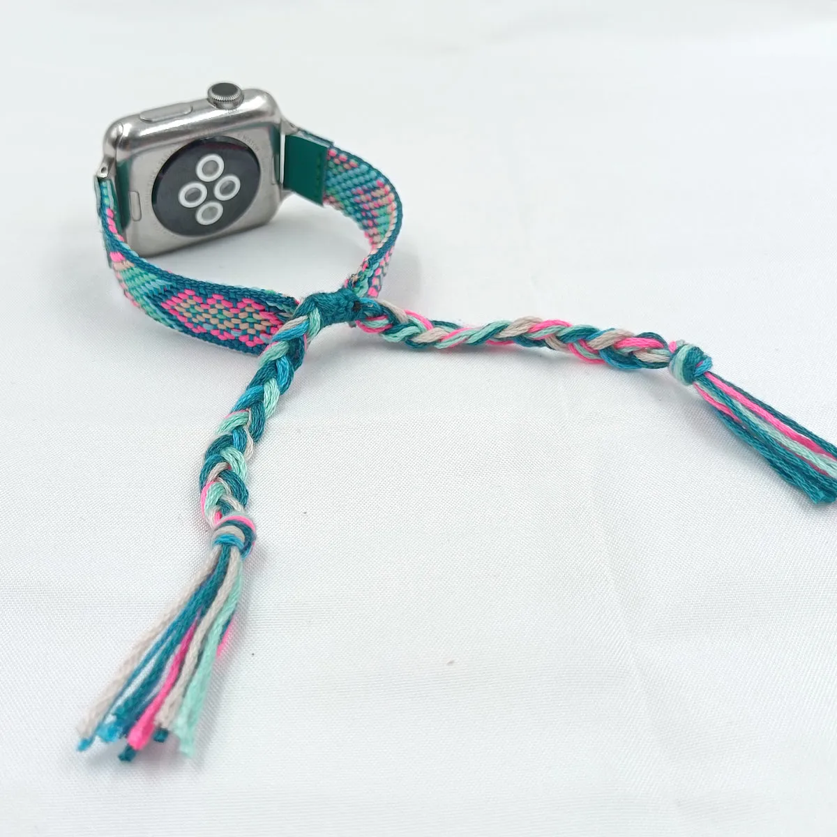 Boho Braided Friendship Bracelet Band For Apple Watch Multiple Colors Available