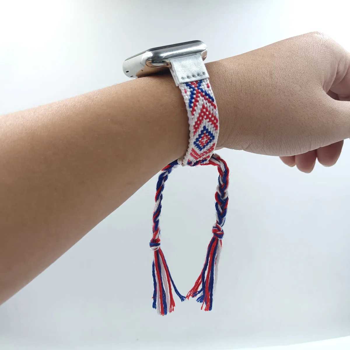 Boho Braided Friendship Bracelet Band For Apple Watch Multiple Colors Available