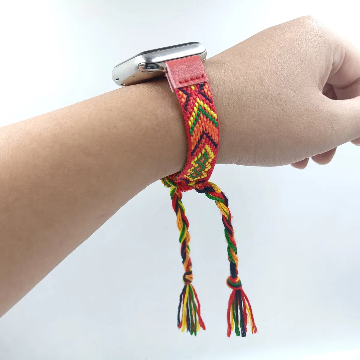 Boho Braided Friendship Bracelet Band For Apple Watch Multiple Colors Available