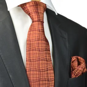 Bronze Silk Tie and Pocket Square