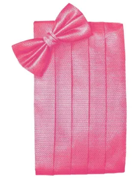 Bubblegum Herringbone Kids Cummerbund