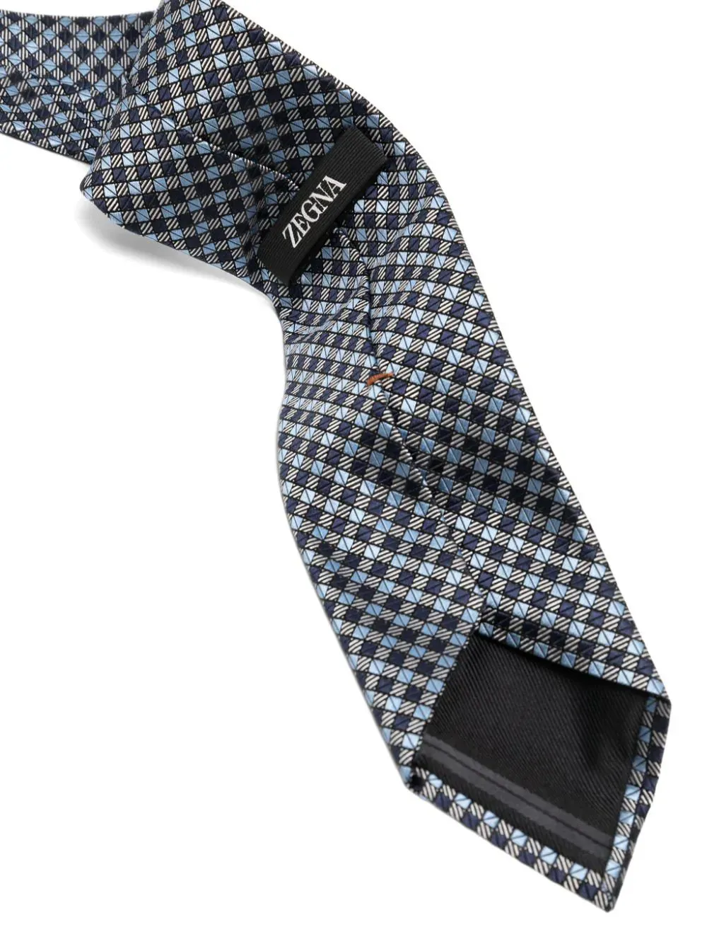 Check Patterned-Jacquard Silk Tie