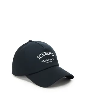 Cotton gabardine baseball cap (Black) - I24710169509000