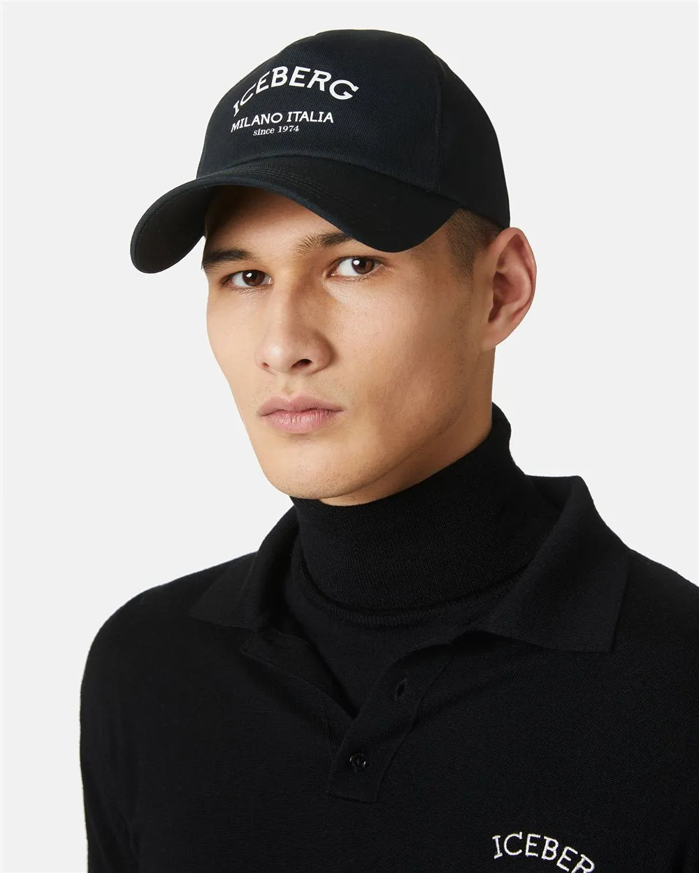 Cotton gabardine baseball cap (Black) - I24710169509000