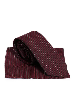 Cube Patterned Men Burgundy Tie – Wessi