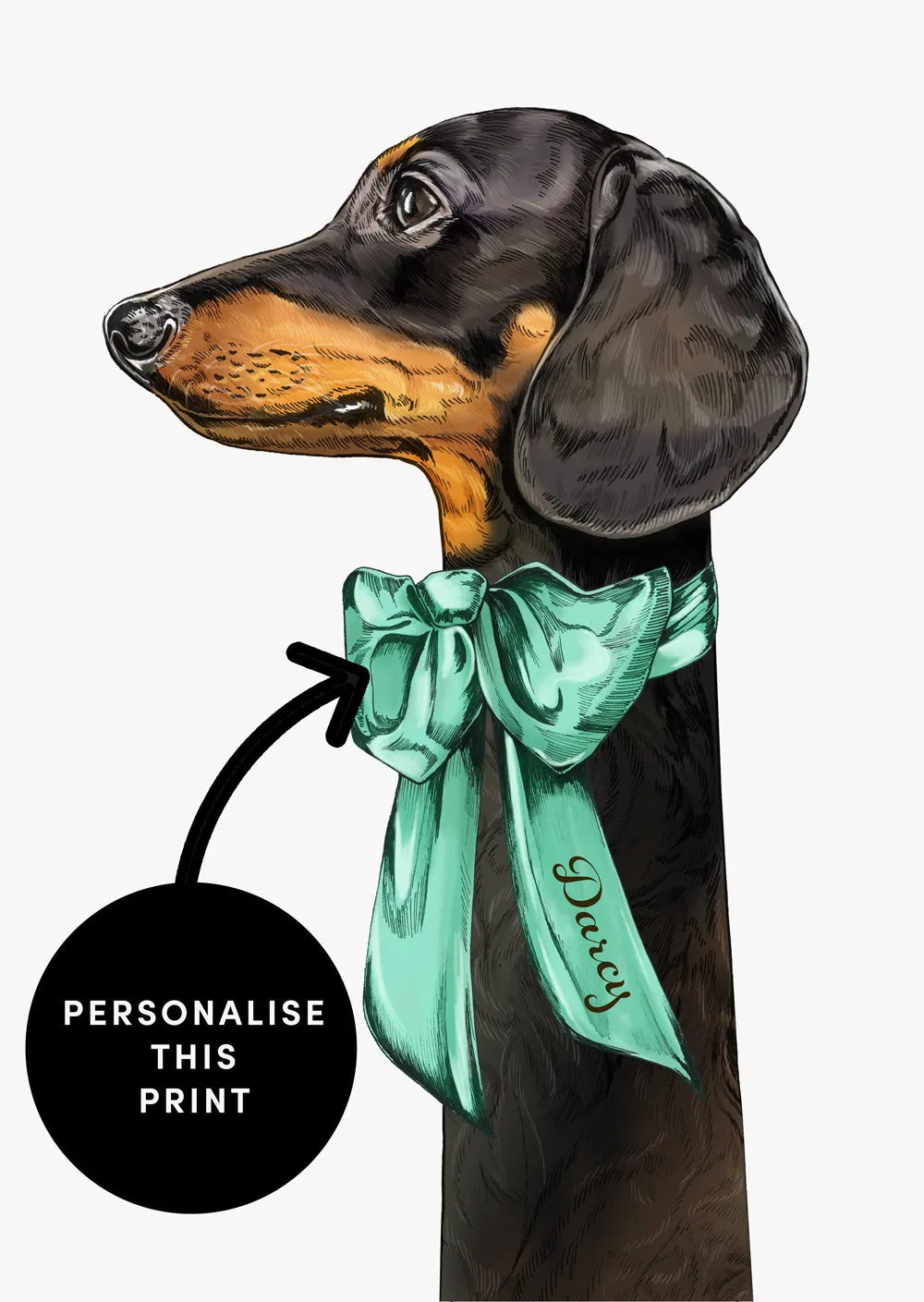 Designer Dog Wall Art Print 'Mr Thomas'