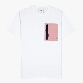 Doyle Pocket Tee (White/Dusty Pink/Black)