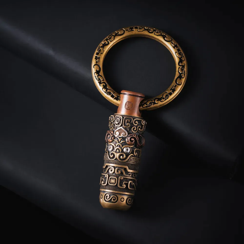 Dragon-patterned Key Ring 5pcs