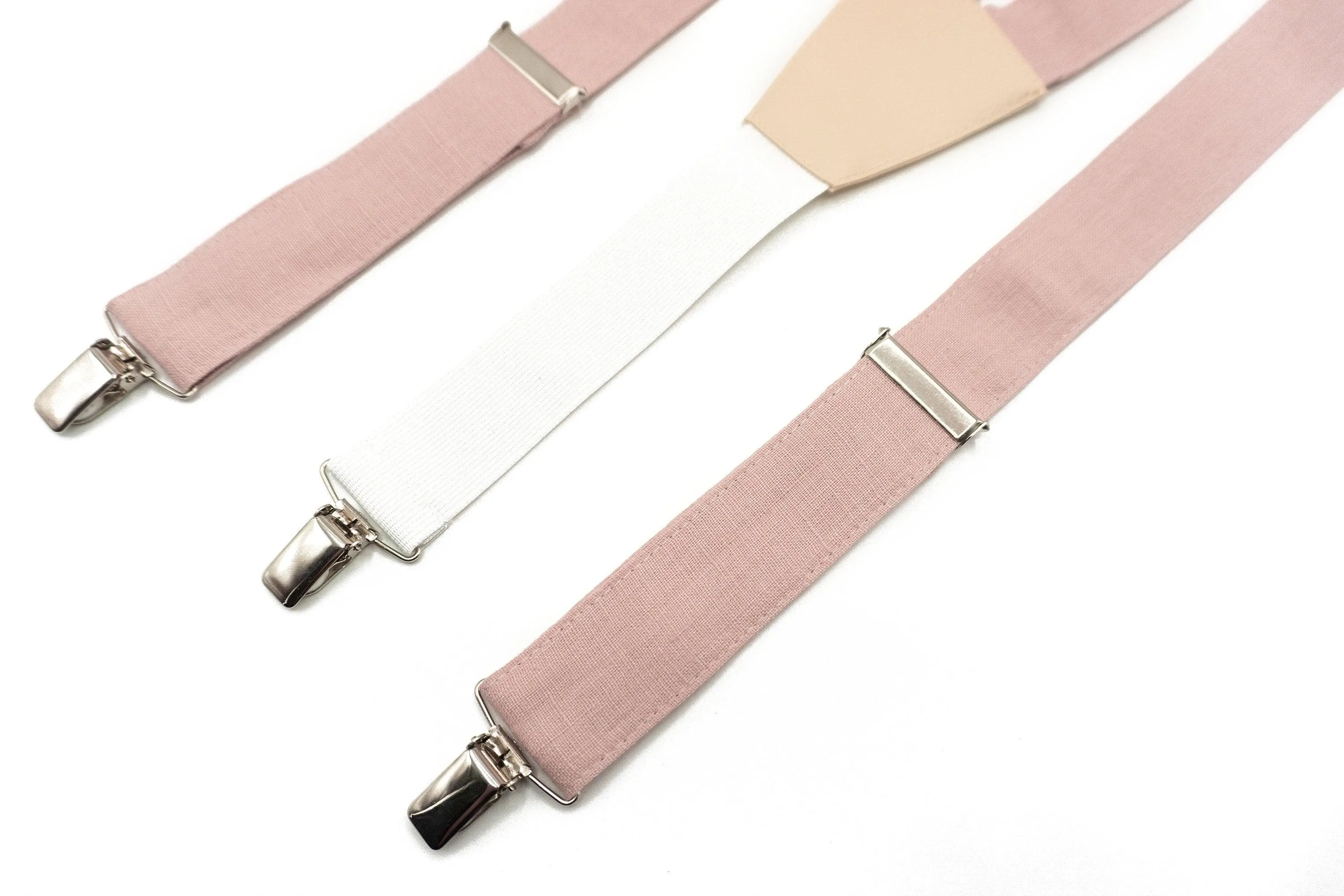 Dusty Pink Linen Ties Set for the Perfect Groom's Look