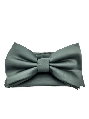 Giovanni Testi Classic Sage Bow Tie with Hanky BT100-PPP