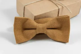 Groom bow tie in camel color Mens Adult Camel bow tie