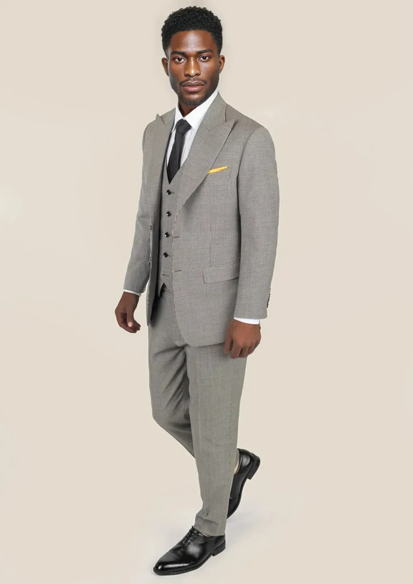 Hudson Grey Houndstooth Suit