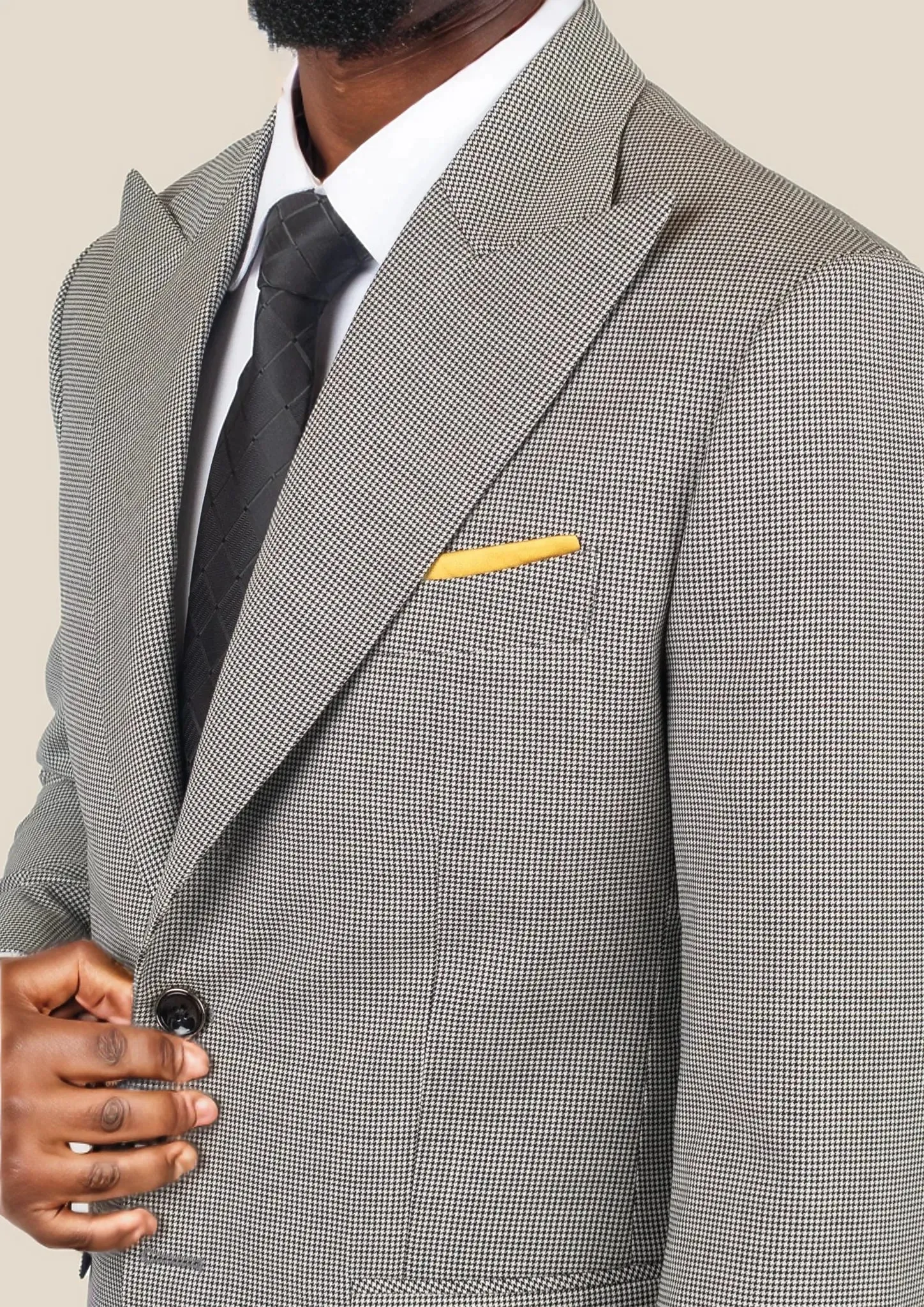 Hudson Grey Houndstooth Suit