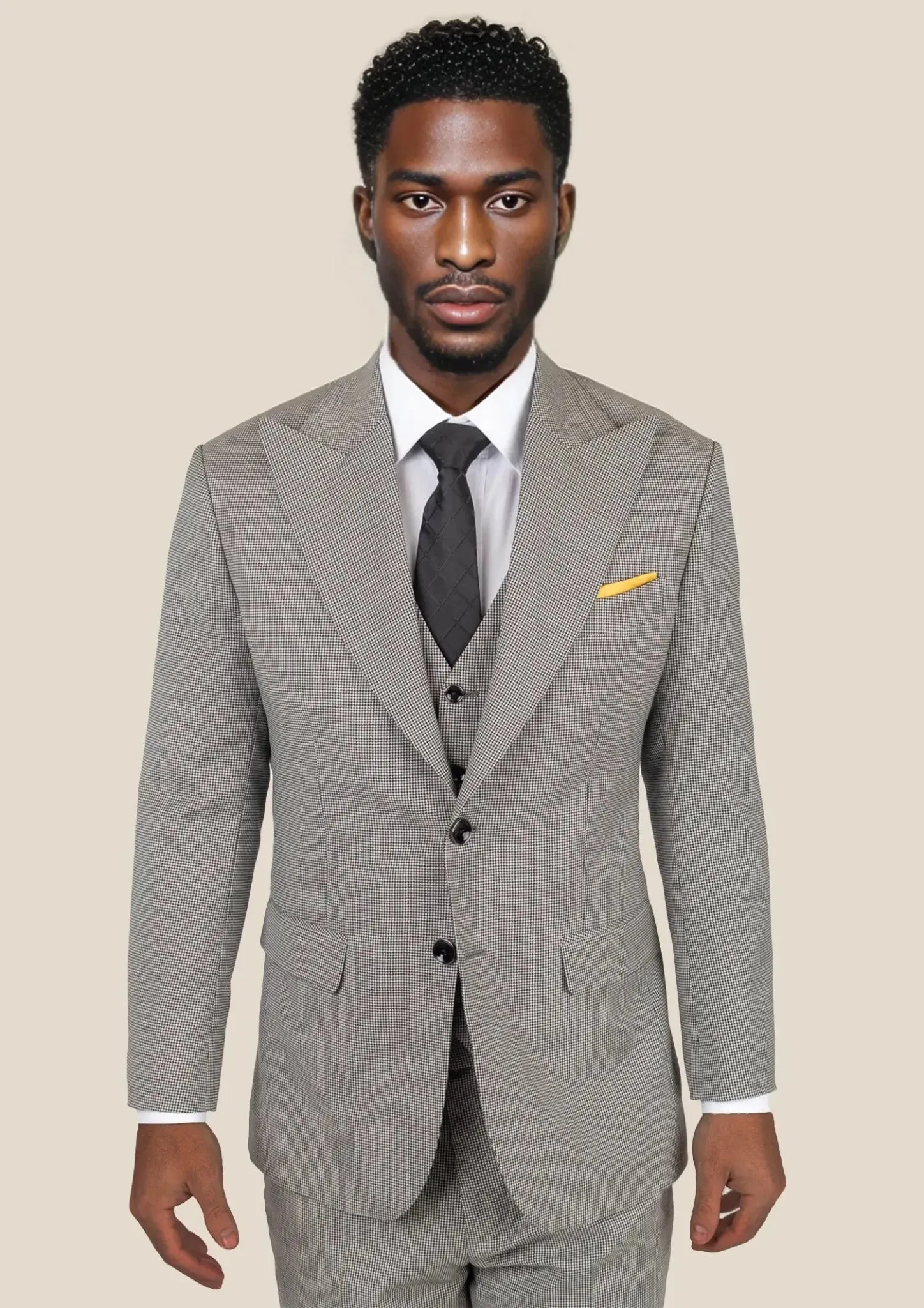 Hudson Grey Houndstooth Suit