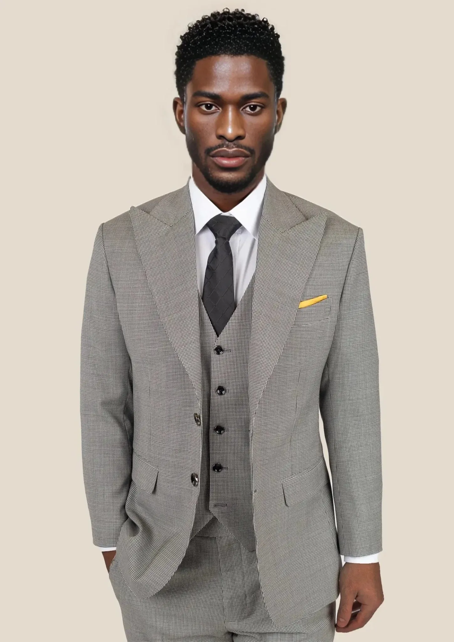 Hudson Grey Houndstooth Suit