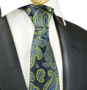 Jungle Green Fashionable Paisley Tie