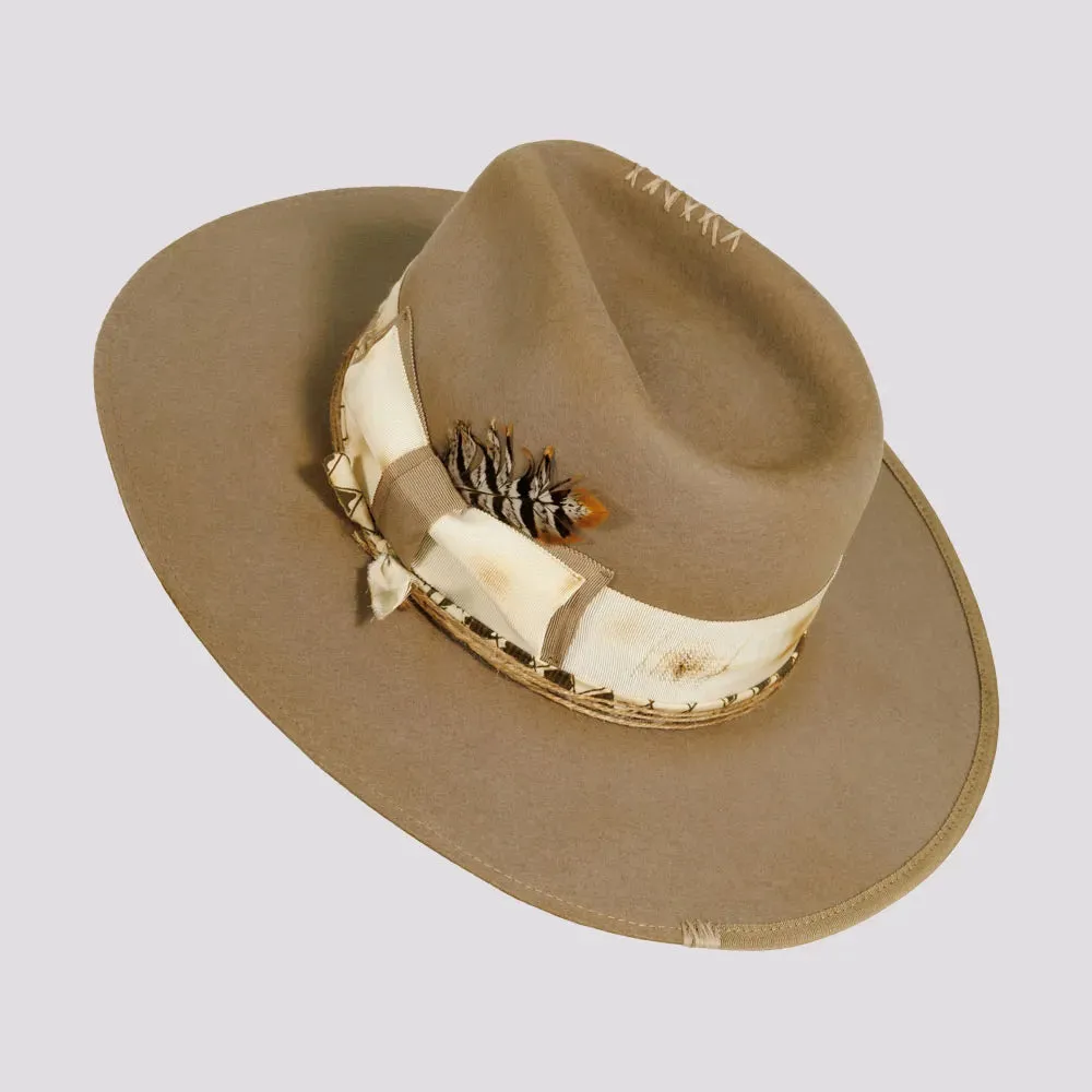 Justice | Mens Wool Felt Outback Fedora Hat