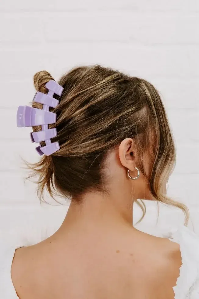 Lilac You - Large Hair Clip