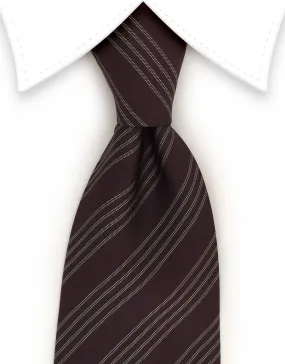 Merlot Striped Tie