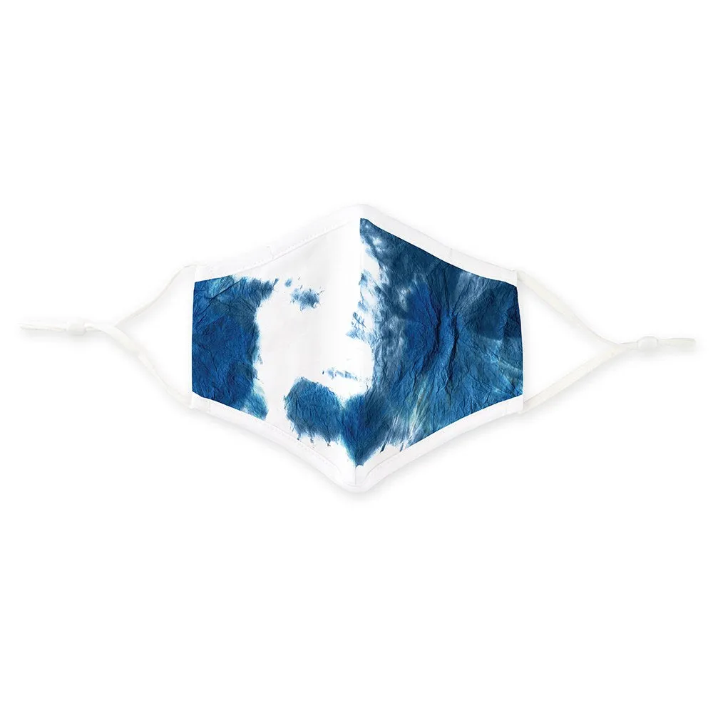 Personalized Adult Protective Cloth Face Mask - Blue Tie-Dye