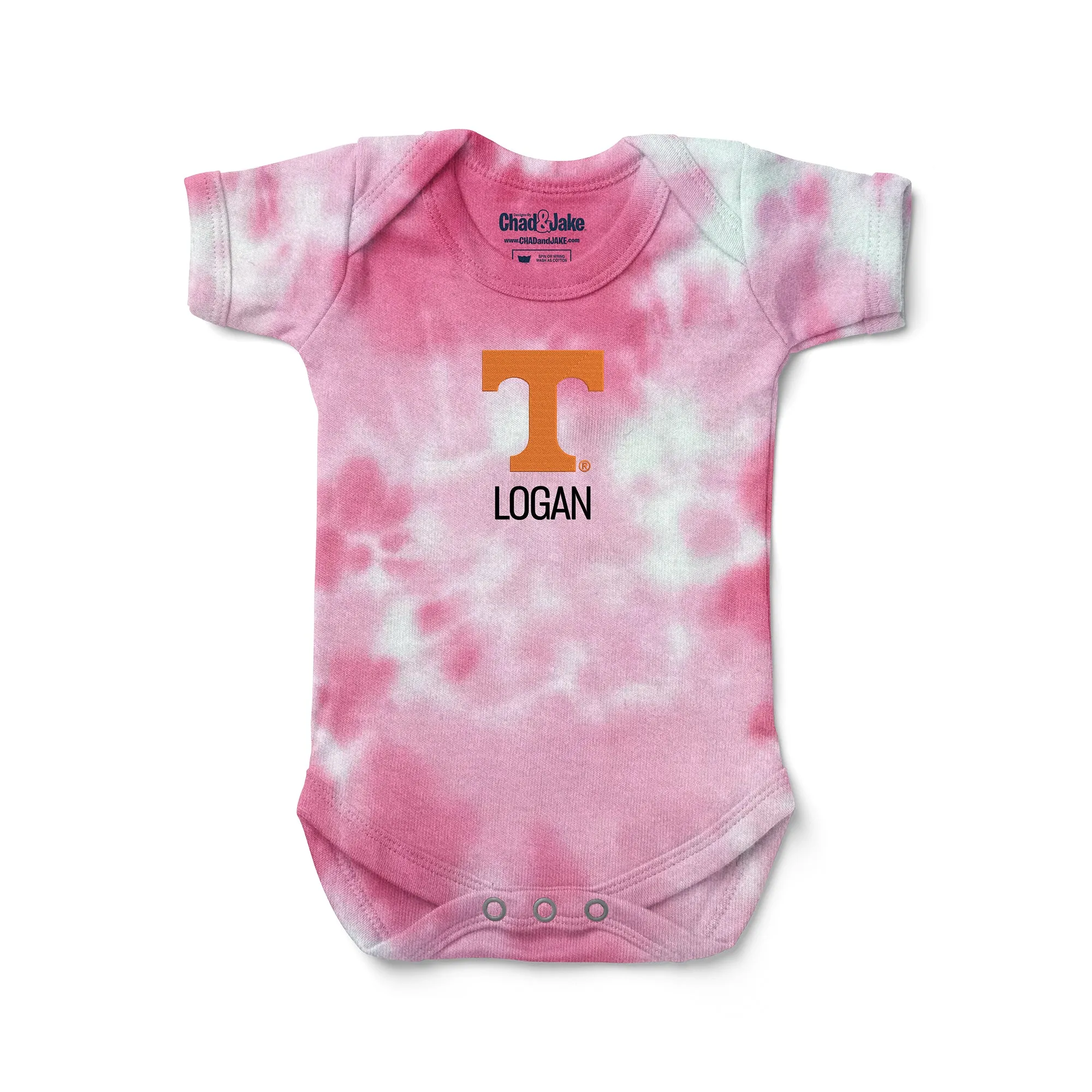 Personalized Tennessee Volunteers Tie Dye Bodysuit