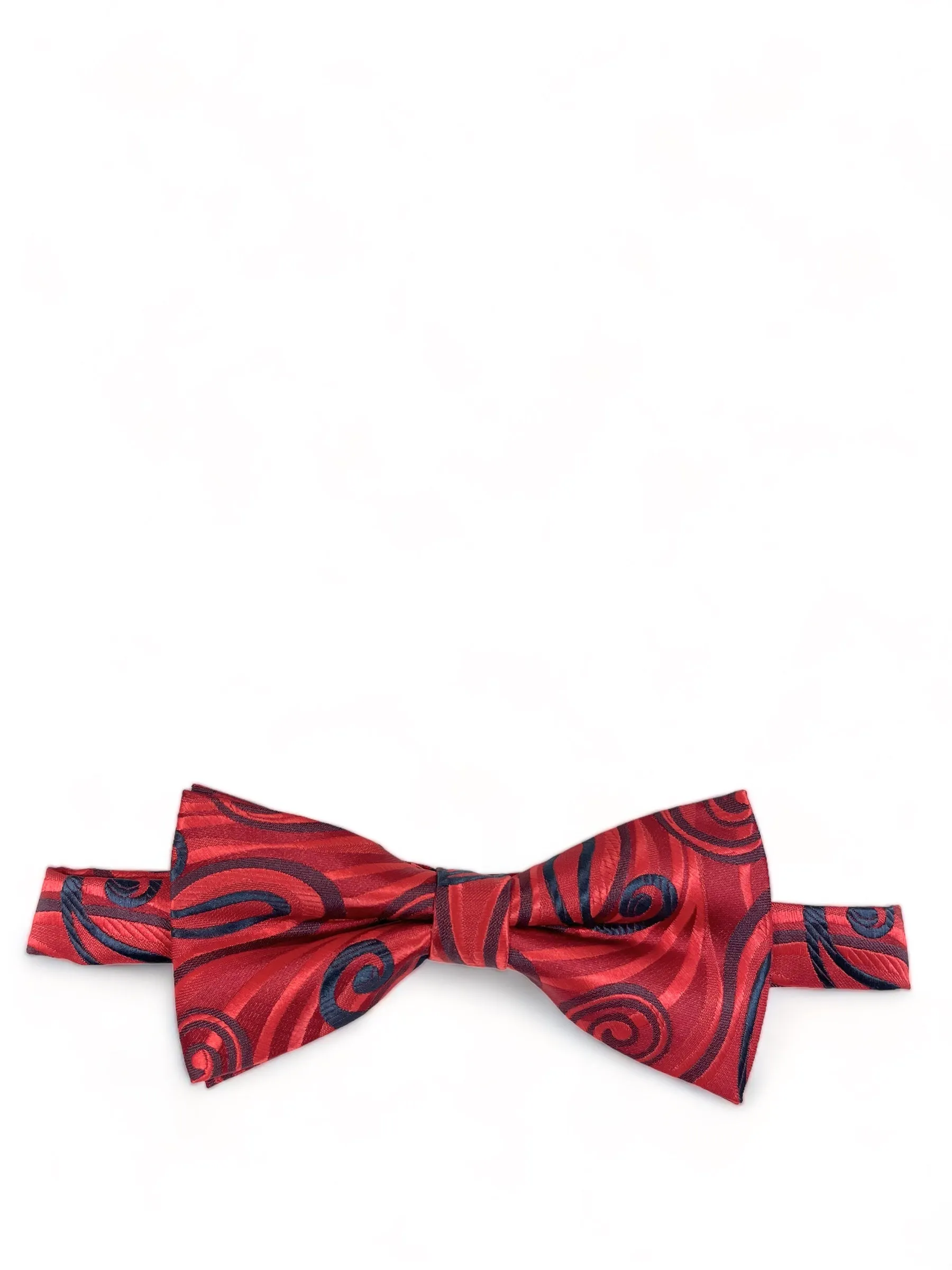 Red Wild Paisley Design Bow Tie