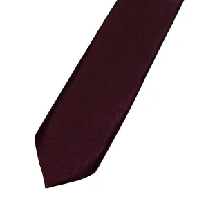 Silk Satin Merlot Tie