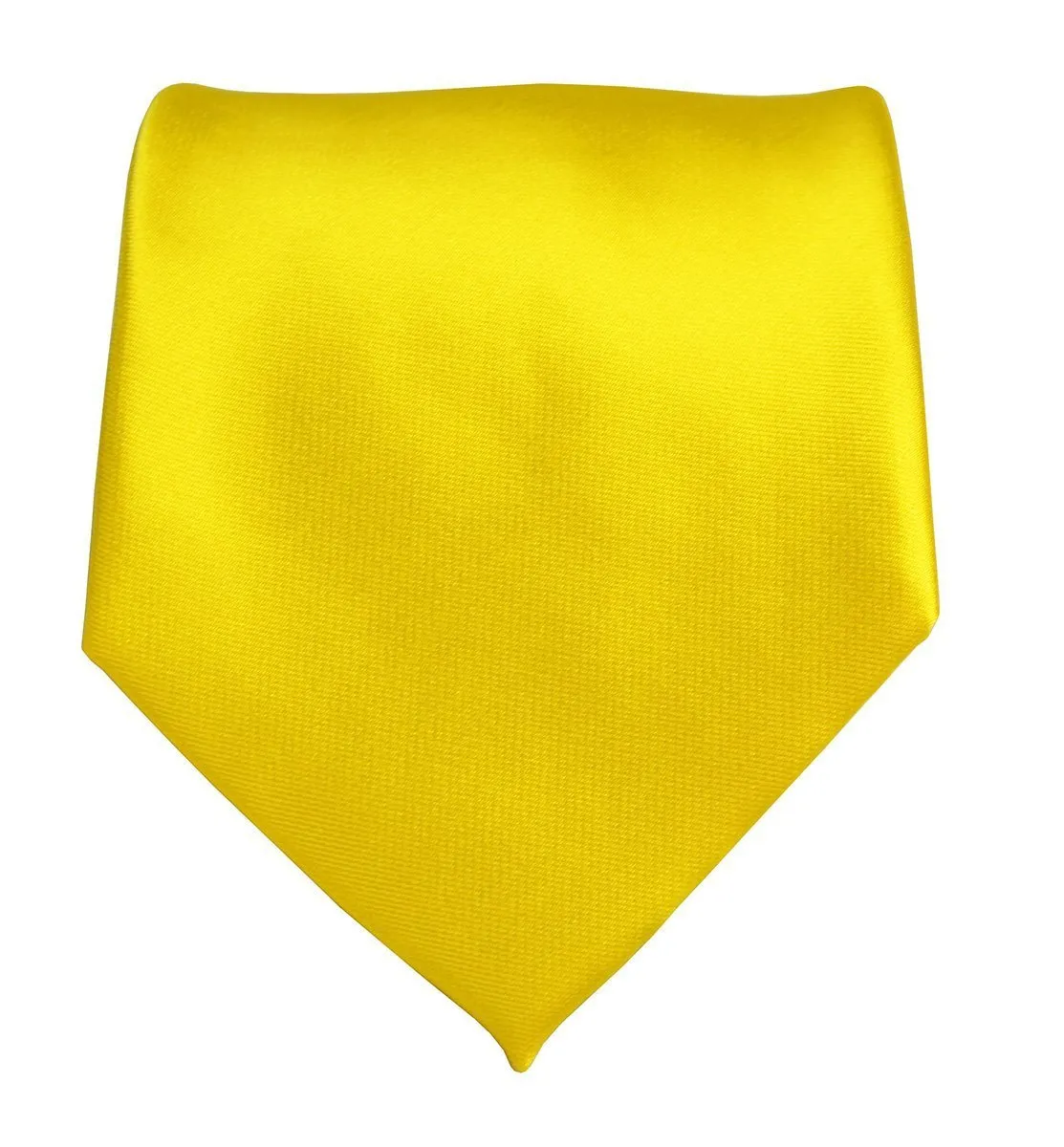 Solid Yellow Boys Zipper Tie