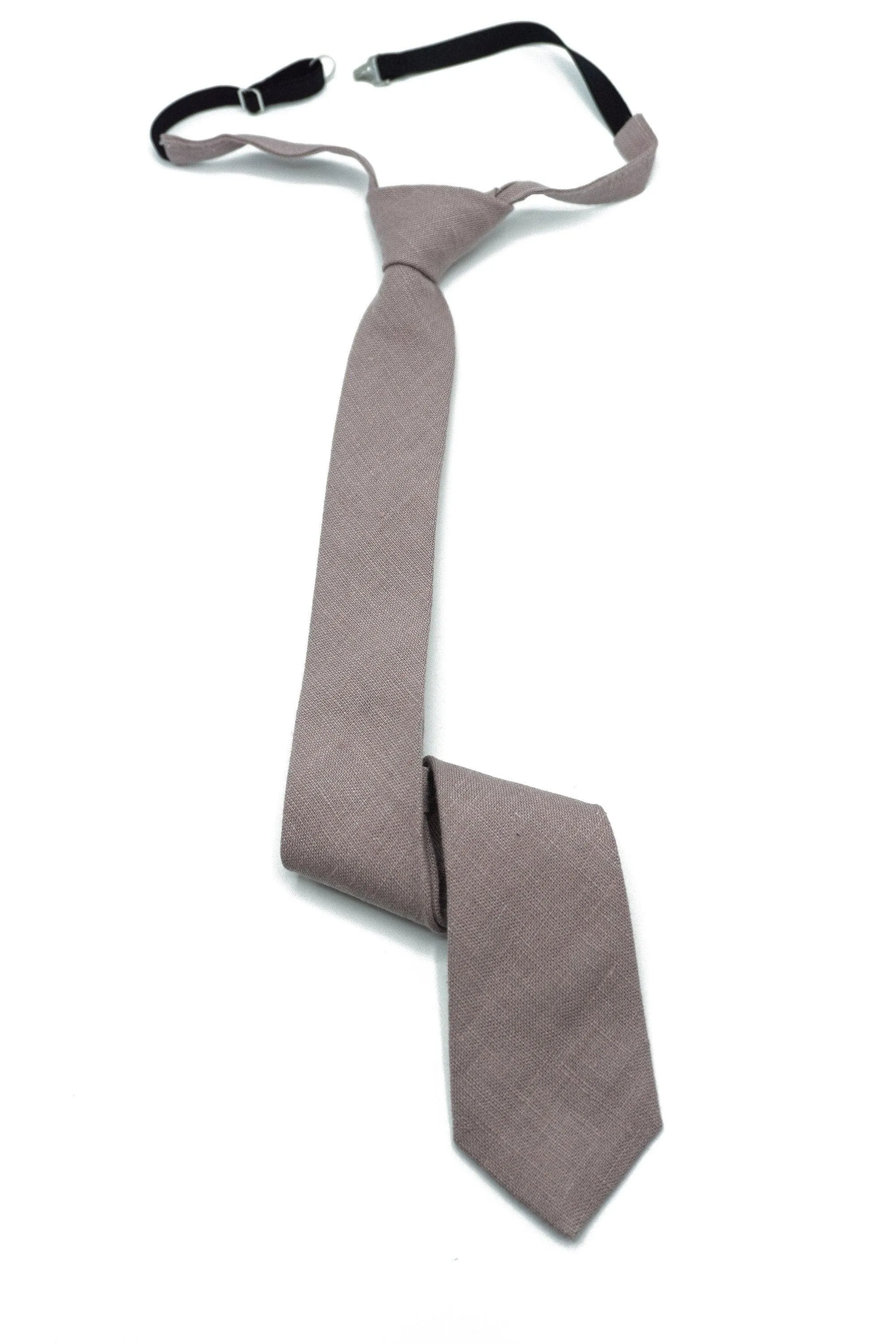 Taupe Wedding Necktie Set for Men