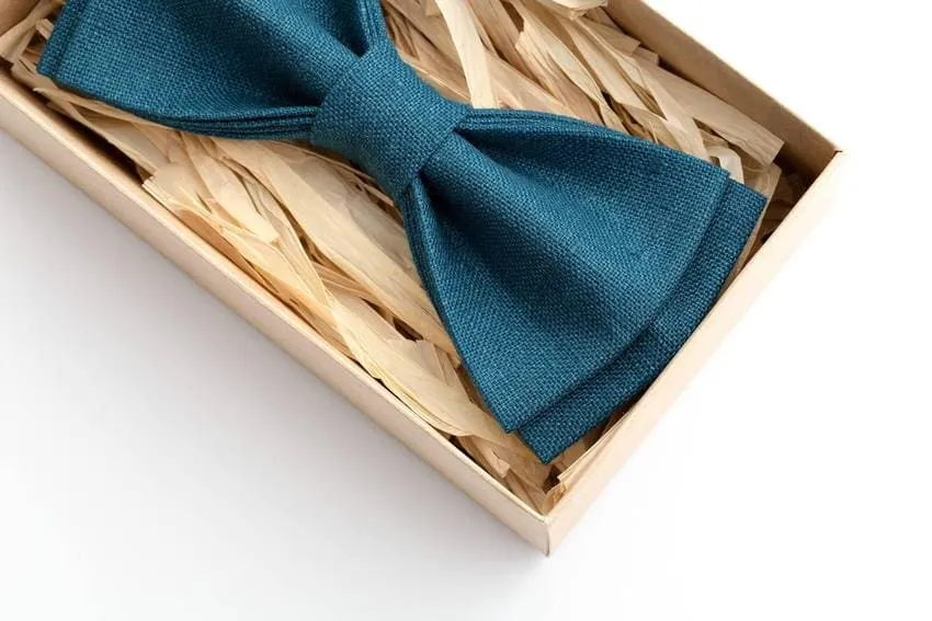 Teal Green Bow Tie for Men | Wedding NeckTie, Groomsmen Bowtie, Formal Accessories