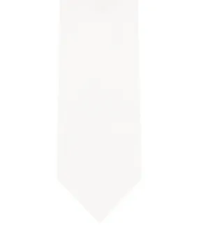 Tie & Pocket Square - White