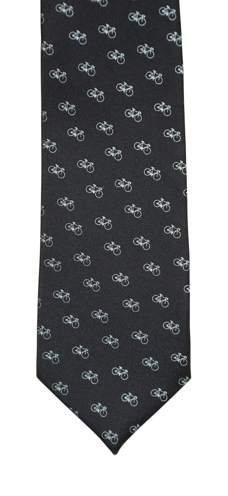 Tiny Racing Bike Kid's Tie, Boy's Clip-on Bicycle Pattern Necktie