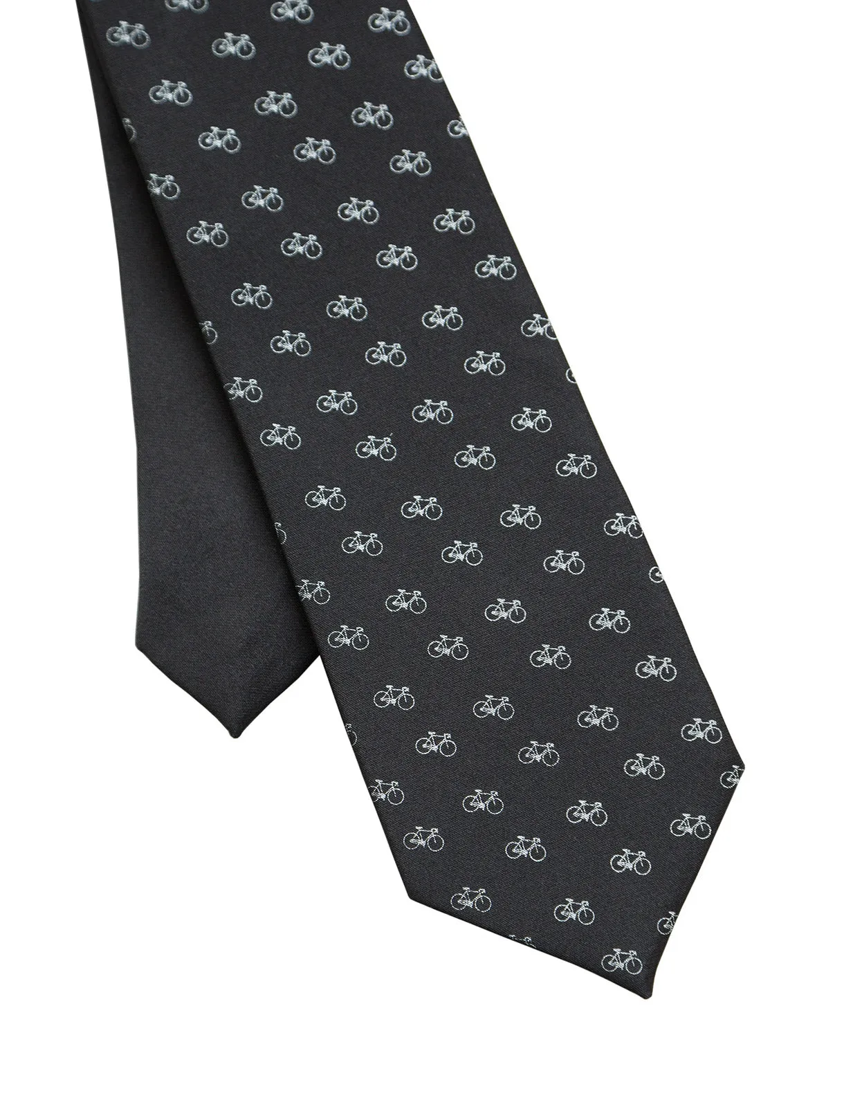 Tiny Racing Bike Kid's Tie, Boy's Clip-on Bicycle Pattern Necktie