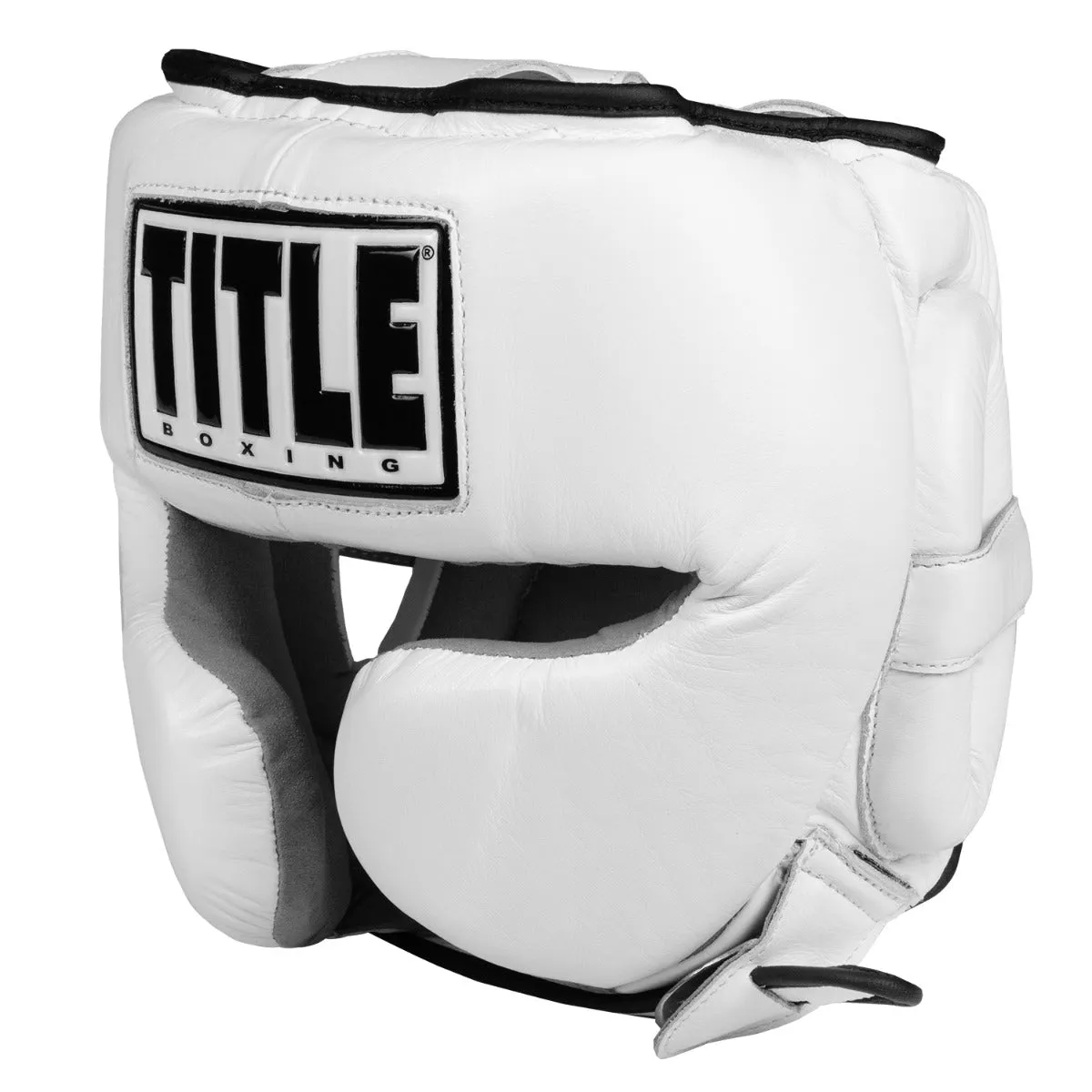 TITLE Boxing Leather Sparring Headgear