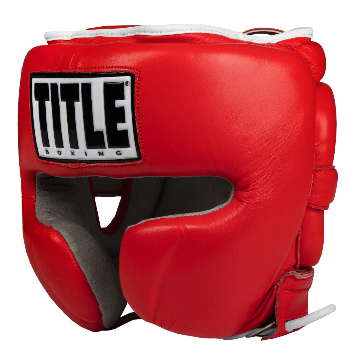 TITLE Boxing Leather Sparring Headgear