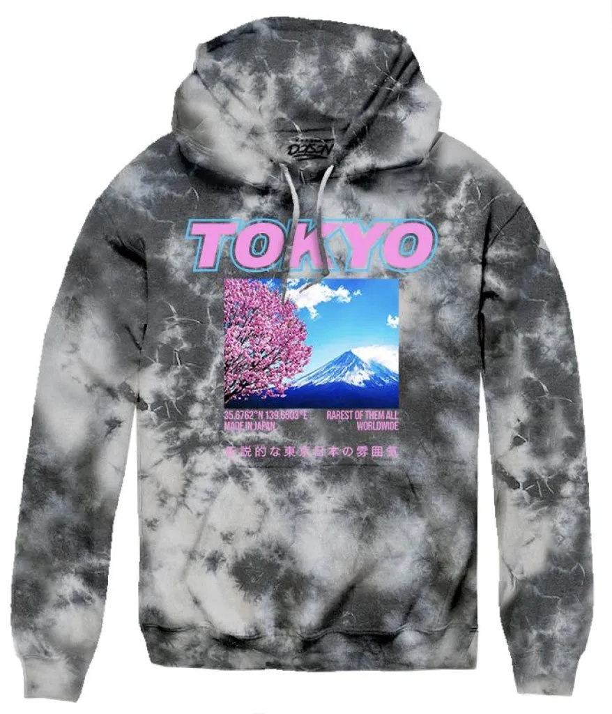 TOKYO BLOSSOM BOX TIE DYE HOODS