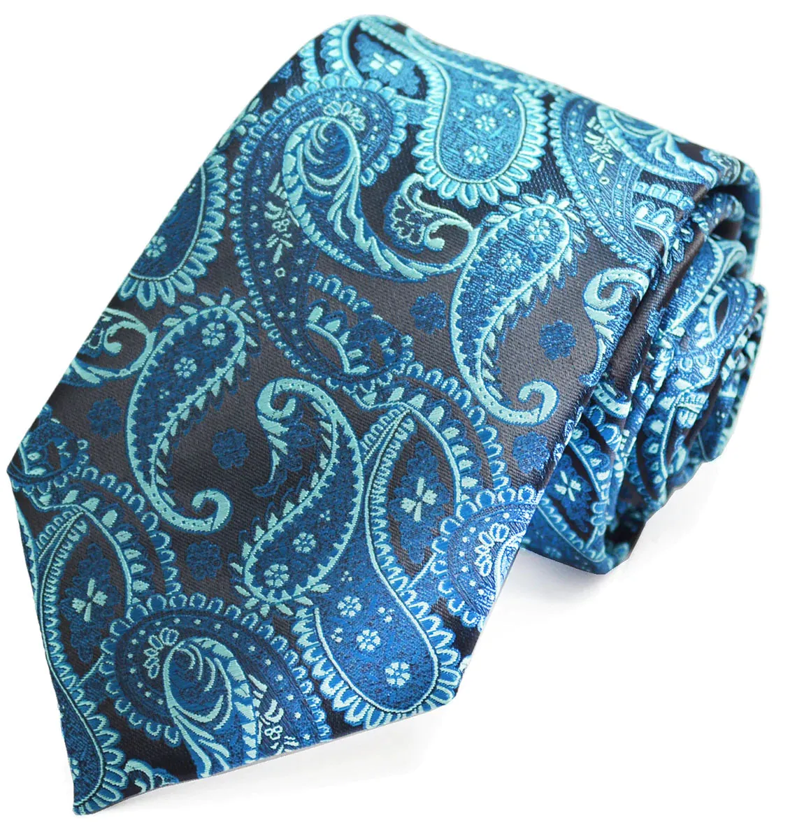 Turquoise Fashionable Paisley Tie